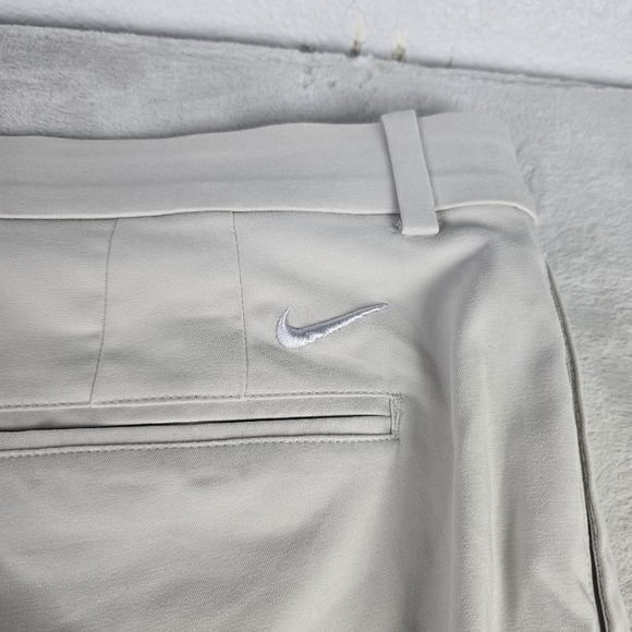 Nike Dri Fit Victory Standard Fit Golf Pants Men Sz 40x30 Light Bone Performance - Picture 5 of 11